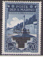 SAN MARINO - 1943  Mi 302 Varietà Doppia Soprastampa, MNH** LUX - Variétés Et Curiosités