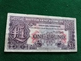 United Kingdom -  GB -  1 £ - 1 Pound  - British Army - Circulé - TB - Fuerzas Armadas Británicas & Recibos Especiales