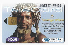 NAMIBIE REF MVCARD NMB-113 N$50 ETHNIC TRIBES KAVANGO DATE 1999 COTE 25€ - Namibia