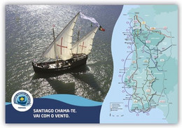 Portugal ** & Postal Stationary, Santiago Maritime Way, Santiago Calls... Go With The Wind 2022 (239) - Astronomie