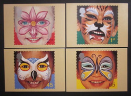 2001 'FACE PAINTINGS' P.H.Q. CARDS UNUSED, ISSUE No. 227 (B) #00901 - Tarjetas PHQ