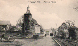 Ave Place De L'eglise Tram Et Animation Voyagé En 1918 - Rochefort