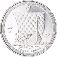 Monnaie, Île De Man, Elizabeth II, 1/10 Noble, 1985, Proof, FDC, Platinum - Île De  Man