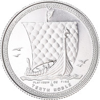 Monnaie, Île De Man, Elizabeth II, 1/10 Noble, 1985, Proof, FDC, Platinum - Eiland Man