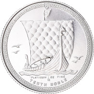 Monnaie, Île De Man, Elizabeth II, 1/10 Noble, 1985, Proof, FDC, Platinum - Isla Man
