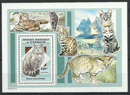 Congo, Democratic Republic (Kinshasa) 2006 Mi Block 290 MNH  (ZS6 ZREbl290) - Domestic Cats