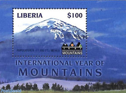 Liberia 2002 Int. Mountain Year S/s, Mint NH, Sport - Mountains & Mountain Climbing - Climbing