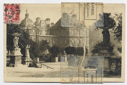 PAIX 50C AU RECTO  PARIS 1934 POUR EURE ET LOIR CARTE DECHIREE + BANDE PTT - Unfallpost