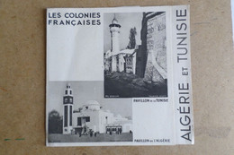 EXPOSITION COLONIALE 1931 - Les Colonies Françaises Algérie Tunisie - Publicité Gobey - Pubblicitari
