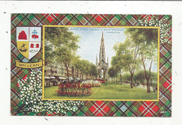 JC, Cp, Ecosse , Mac LEAN, EDINBURGH ,princes Street Gardens & Scott Monument , écrite,ed. Valentine & Sons - Midlothian/ Edinburgh