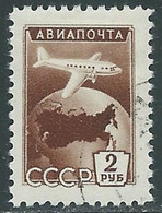 1955 RUSSIA POSTA AEREA USATO AEREI IN VOLO 2 R - SV4-8 - Usados