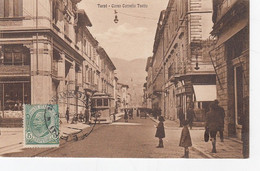 TERNI-CORSO CARMELO TACITO-TRAM + ANIMAZIONE-CARTOLINA OBLITERATA MA NON  VIAGGIATA IL16-6-1924 - Terni