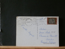 99/186 CP  GREECE POUR LA BELG.  1969 - Lettres & Documents