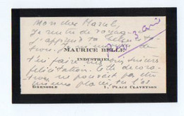 VP19.732 - GRENOBLE - CDV - Carte De Visite - Mr Maurice BELLE Industriel - Visitenkarten