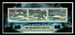 Cocos (keeling) Islands   SG 292  1993 Air-sea Rescue Service, Souvenir Sheet,Overprinted Taipei.Mint Never Hinged - Islas Cocos (Keeling)
