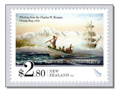 New Zealand 2022 Tapuae-O-Ueneku 2885 M Mountains Berge Montagnes Sailing Boat Fishing Whaling Ship MNH ** - Unused Stamps