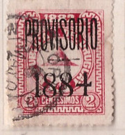 PIA URUGUAY- 1883-84 : Francobollo Precedente Sovrastampato     -.(Yv  54) - Uruguay