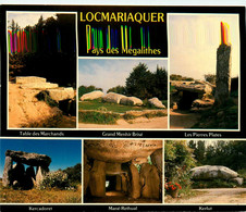 Locmariaquer * Pays Des Mégalithes * Cp 6 Vues * Menhir Dolmen Mégalithes Monolithes - Locmariaquer