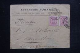 PORTUGAL - Enveloppe Commerciale De Lisbonne Pour La France En 1890 - L 123275 - Lettres & Documents