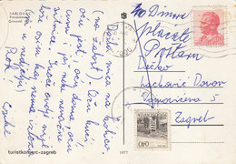 Yugoslavia Postage Due Taxed In Zagreb , Postcard Sent From Karlovac - Impuestos