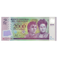 Billet, Paraguay, 2000 Guaranies, 2008, KM:228b, NEUF - Paraguay