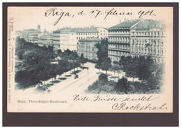 LATVIA  Riga Thronfolger-  Bulevard 1901 - Lettland