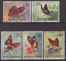 SAN MARINO 1963 FAUNA Mi 776/80  MNH** LUX - Unused Stamps