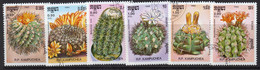 Kampuchea 1986 Cacti Part Set Of 6, CTO Used, SG 757/62 - Kampuchea