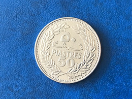 Münzen Münze Umlaufmünze Libanon 50 Piaster 1971 - Líbano