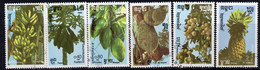 Kampuchea 1986 Fruit Part Set Of 6, CTO Used, SG 764/9 - Kampuchea