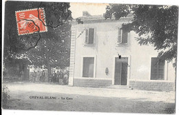 84- CHEVAL-BLANC La Gare En 1908 (fonction 1872/1971 Cp Pour VILLELAURE Oblitérée Par CONVOYEUR Ligne CAVAILLON/PERTUIS - Other Municipalities