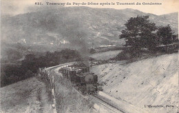 CPA Tramway Du Puy De Dome Après Le Tournant Du Gendarme - Other & Unclassified