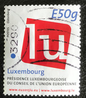 Luxemburg - C9/41 - (°)used - 2015 - Michel 2056 - Voorzitter Europese Unie - Oblitérés