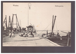 LATVIA  Windau Hafenpartie 1916 Feldpost - Lettland
