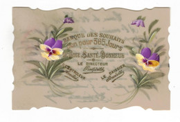 Fantaisie Cpa En Celluloïd Carte Peinte à La Main Fleur Flower Fiore Cpa Ecrite Au Dos En 1918 En B.Etat - Autres & Non Classés