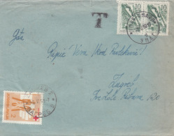 Yugoslavia Red Cross Postage Due Taxed In Zagreb , Cover Sent From Umag Umago 1959 - Impuestos