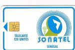 SENEGAL  - SONATEL  (CHIP) -  LOGO 120 UNITS  (GOLD CHIP)            - USED  -  RIF. 844 - Senegal