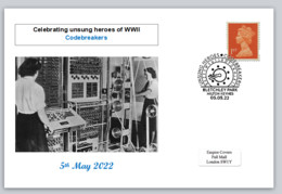 GB 2022 Celebrating Unsung Heroes Of WWII Codebreakers Postcard Superb Used #1 - Otros