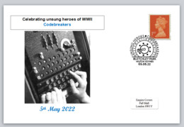 GB 2022 Celebrating Unsung Heroes Of WWII Codebreakers Enigma Postcard Superb Used #4 - Otros