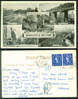 Great Britain 1957 Postcard Newcastle Upon Tyne Postage Due - Newcastle-upon-Tyne