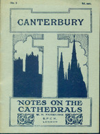 Great Britain Booklet Canterbury Notes On The Cathedrals W.H. Fairbairns S.P.C.K. London - Europa