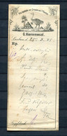 Apothekenzettel / 1885 / Priv. Apotheke Zum Strauss Und 7 Planeten, Lauban" / € 1.50 (D573) - Historische Documenten