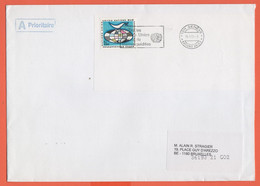 ONU - NAZIONI UNITE - UNITED NATIONS - NATIONS UNIES - 2003 - 2,00 F.s. - Medium Envelope - Viaggiata Da Genève Per Brux - Storia Postale