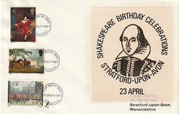Great Britain - Annullo 1967 FDC Shakespeare Birthday Celebrat Brief Lettera Envelope Stratfort-upon-Avon Warwickshire - Schrijvers