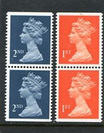 GREAT BRITAIN - 1990  MACHIN   2nd+1st  HARRISON  PAIRS  IMPERF   TOP AND BOTTOM  MINT NH  SG 1511+1512 - Zonder Classificatie