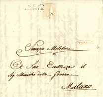 Royaume D'Italie Macerata 1809 3o Reggimento Di Linea Chesneau Armee D'Italie - Armeestempel (vor 1900)