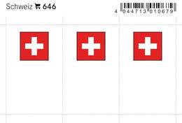 Lindner Flaggensticker Schweiz 646, 6er Pack Neu ( - Sin Clasificación