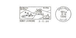 Département Du Puy De Dôme - Vernet La Varenne - Flamme Secap SPECIMEN - Maschinenstempel (Werbestempel)