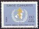 1968 TURKEY 20TH ANNIVERSARY OF WORLD HEALTH ORGANIZATION WHO MNH ** - OMS