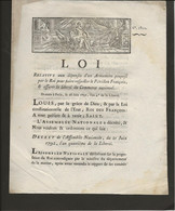 LOI N° 1802 - DE 1792 - RELATIVE AUX DEPENSES D'UN ARMEMENT PROPOSE PAR LE ROI POUR FAIRE RESPECTER LE PAVILLON FRANCAIS - Wetten & Decreten